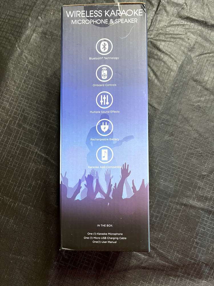 Bluetooth Wireless Karaoke Microphone and Speaker Traxx Unopened Box