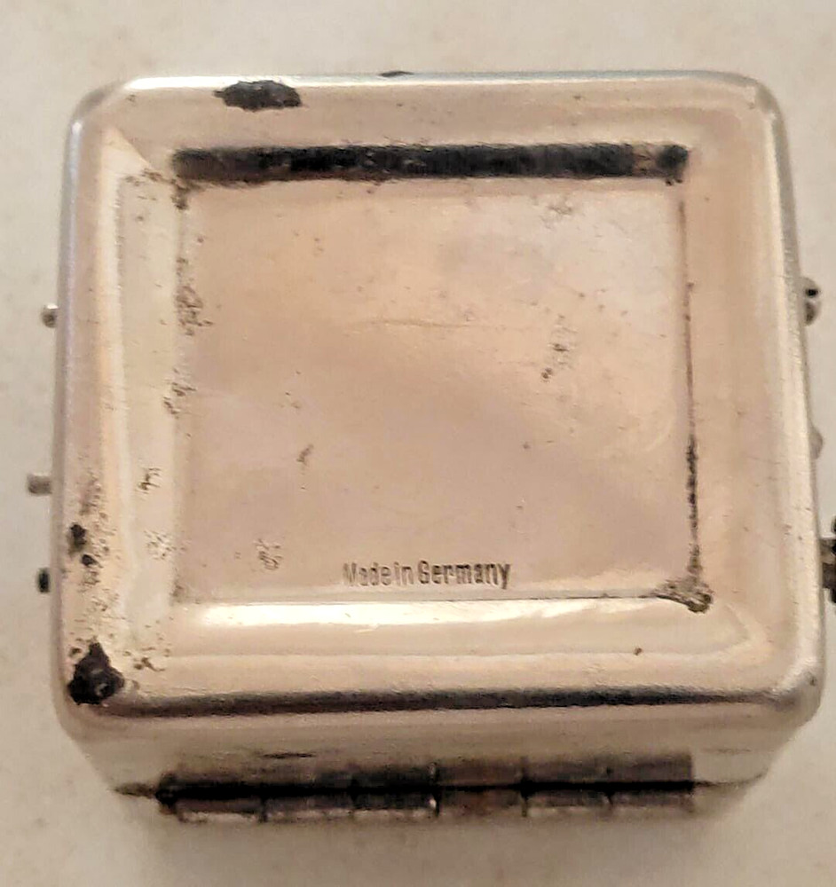 OLD RAZOR DOUBLE EDGE BLADE SHARPENER ROLLFIX GERMAN, REPAIRED WORKING