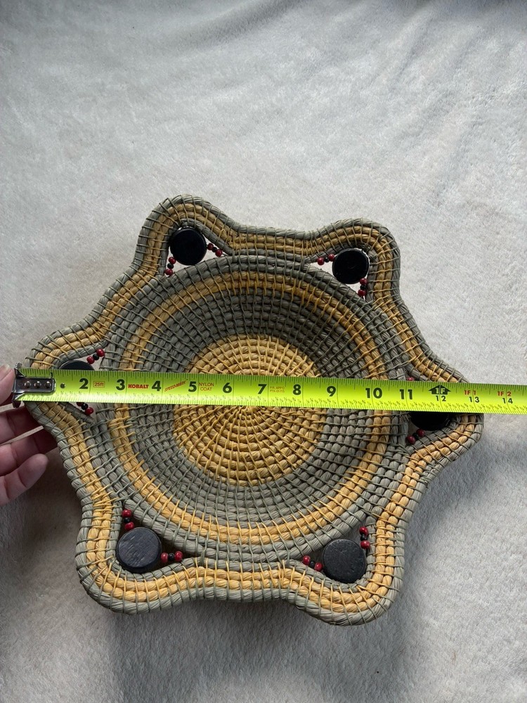 Boho Wall Basket Decor Woven Unique item Bowl