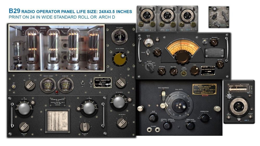 B29 SUPER FORTRESS COCKPIT instrument panel CDkit