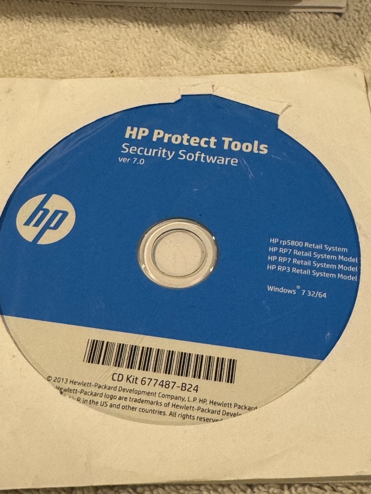 HP Protect Tools Security Software v7.0 - CD ONLY VERY GOOD CONDITION!!!