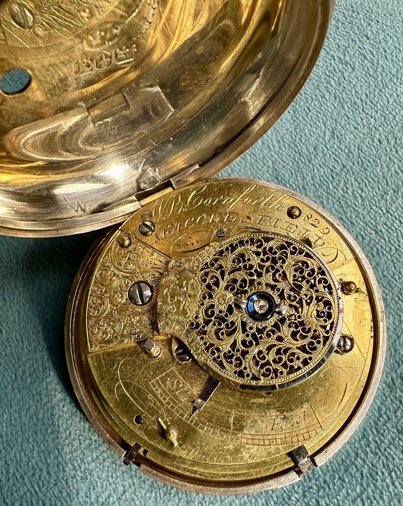 RARE MACCLESFIELD (Cornforth) PAIR CASED POCKET WATCH C1824