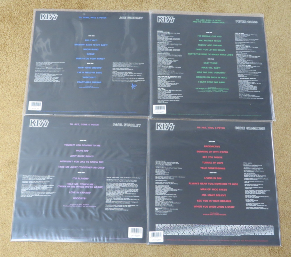 KISS RUSSIAN LILITH SOLO ALBUM PICTURE DISC SET OF 4 RELEASED 2006