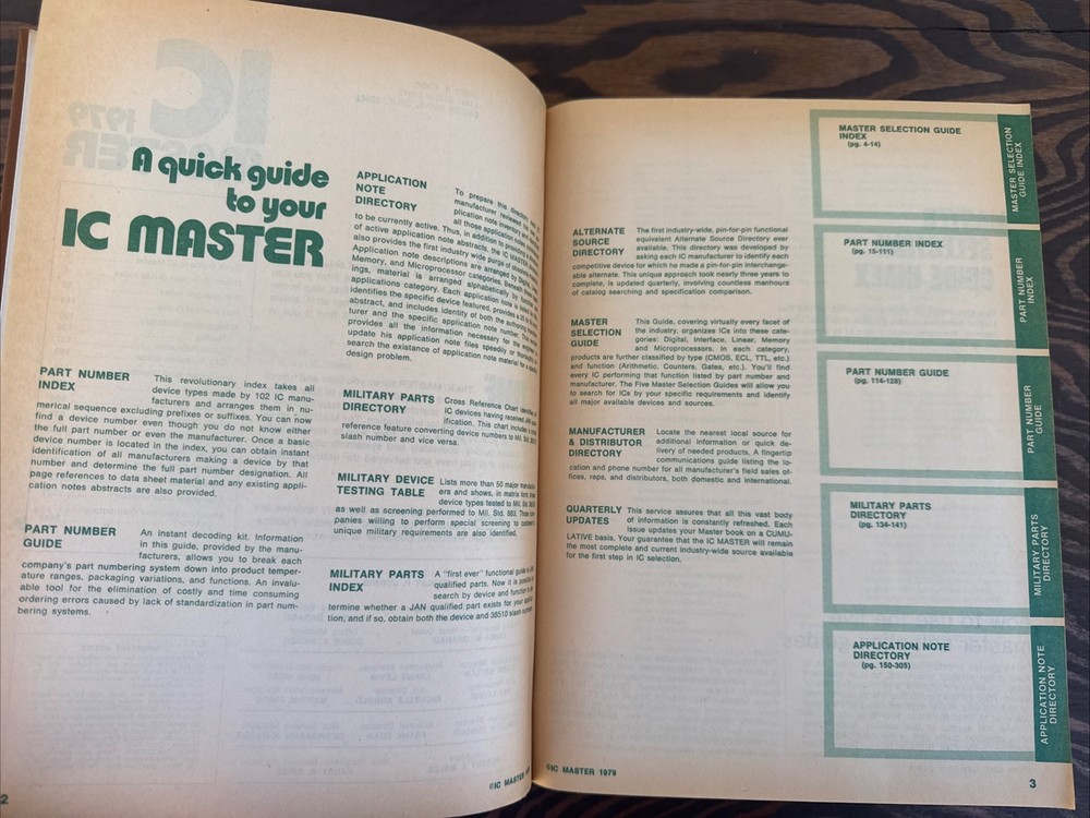 IC Master 1979 VTG Computer Tech Reference Book, United Technical Publications