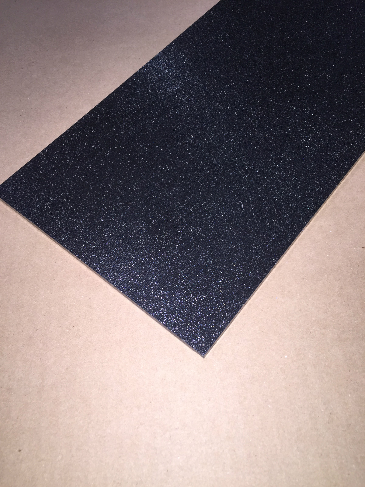 ABS Black Plastic 1/8" x 8" x 12" .125" textured 1 side stereo sheet