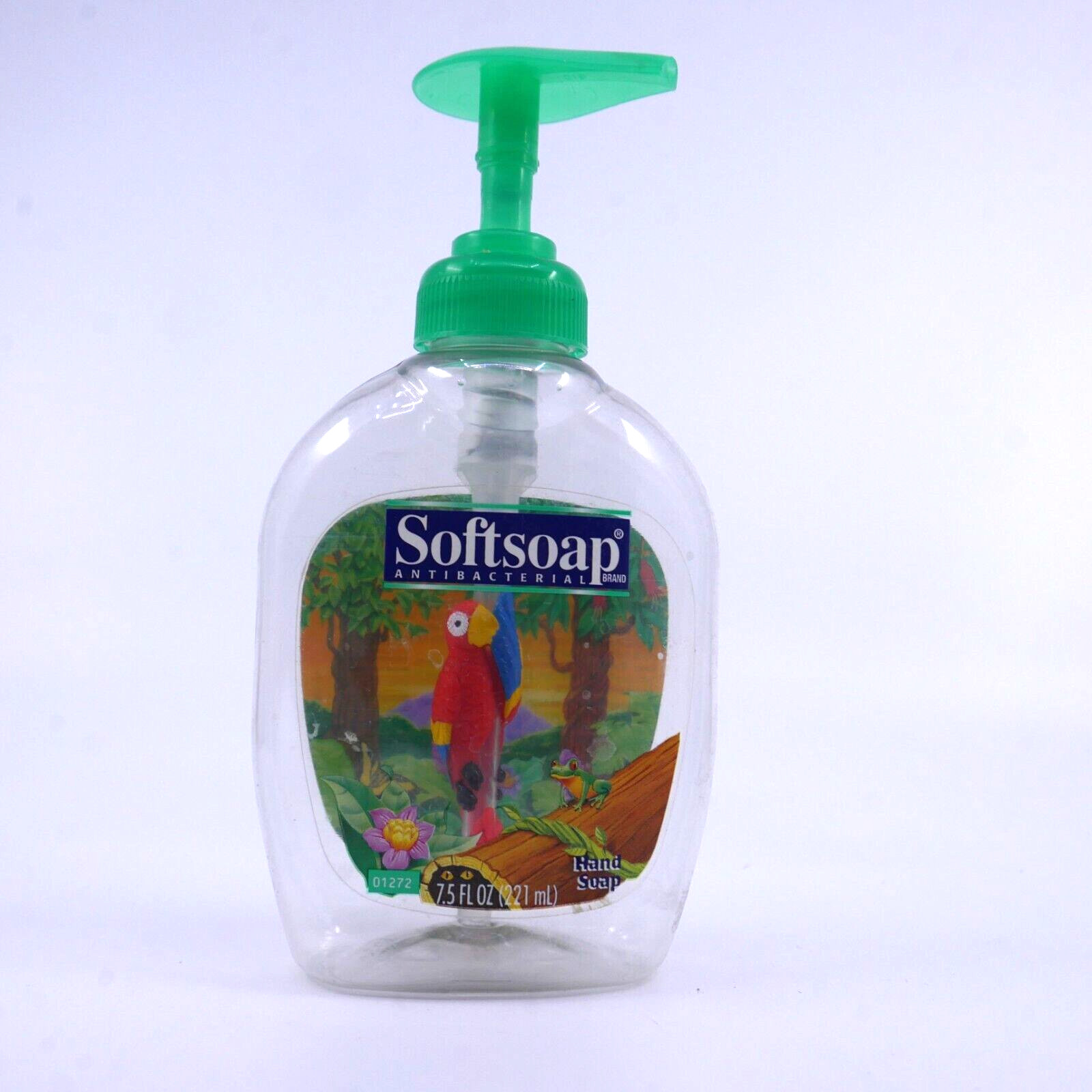 Vintage SoftSoap Hand Soap Dispenser W/ Red Parrot - Empty