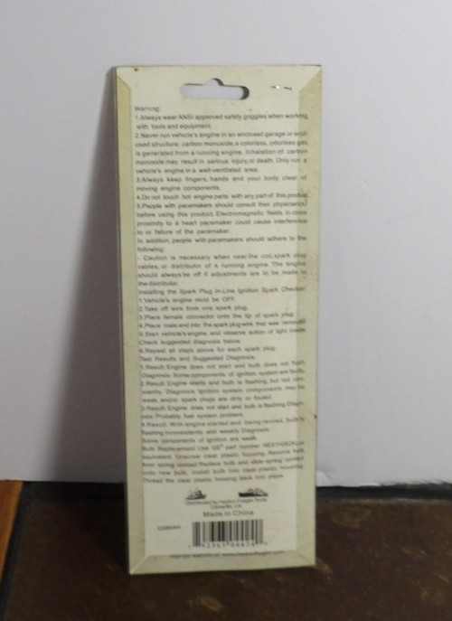 In-Line Ignition Spark Checker