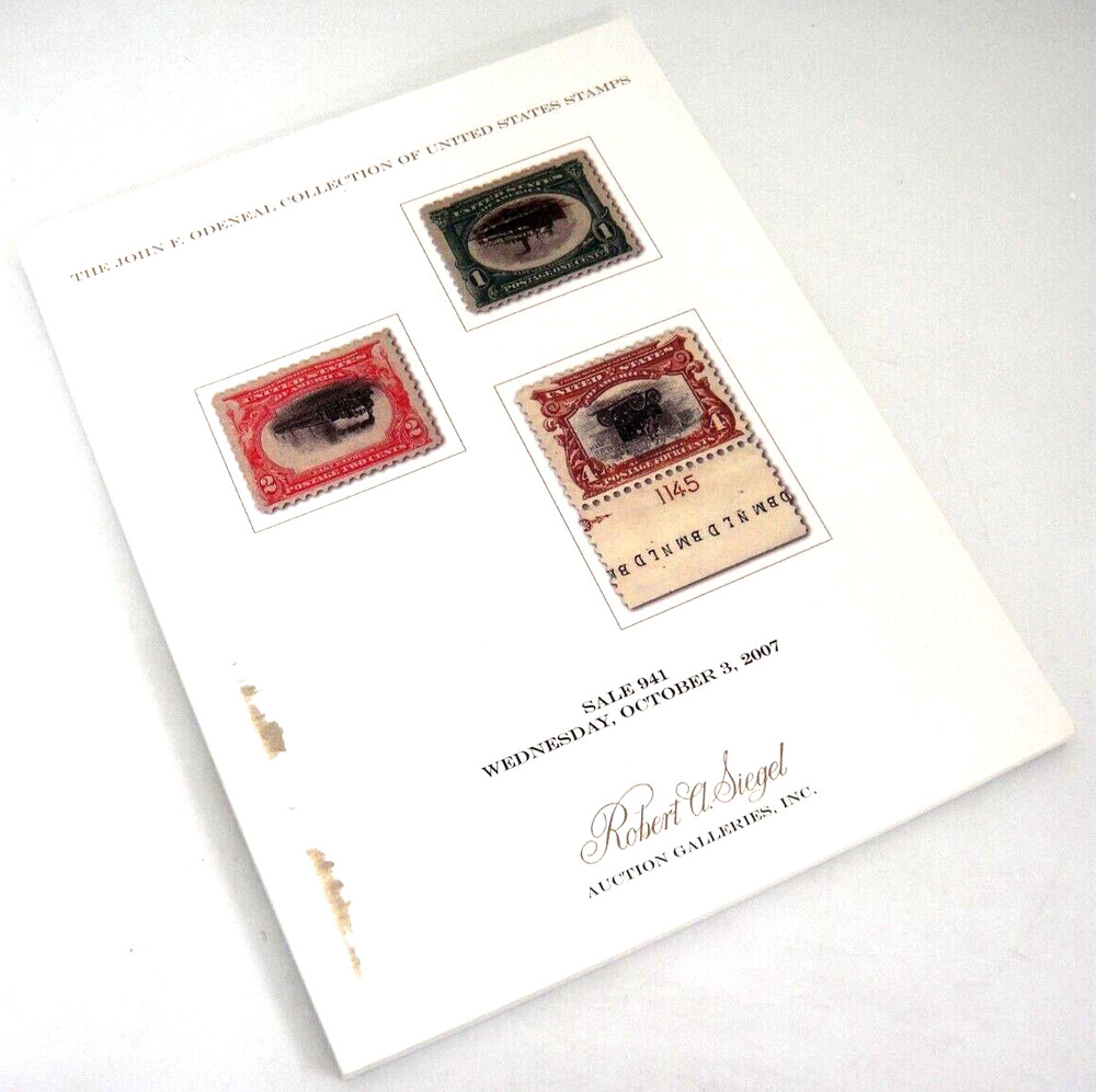 Siegel Stamp Auction Catalog John Odeneal Collection 1847 Issue Inverts 2007