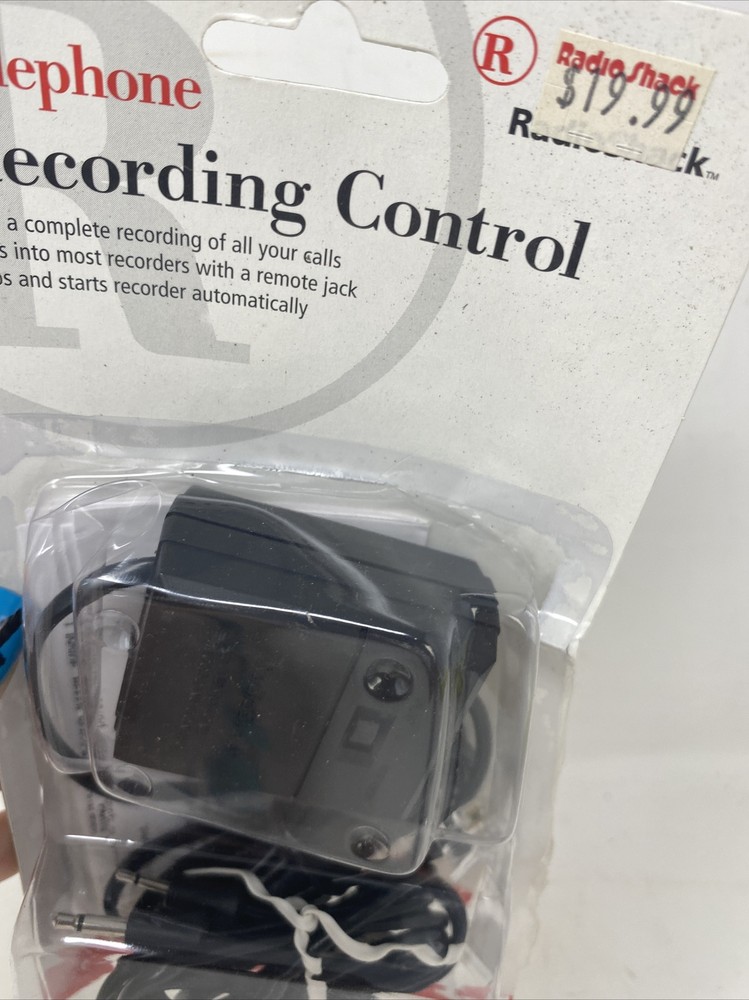 RadioShack Telephone Recording Control In open package