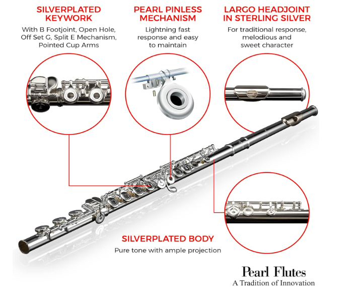 Pearl 665RBE1RB Quantz Series Flute