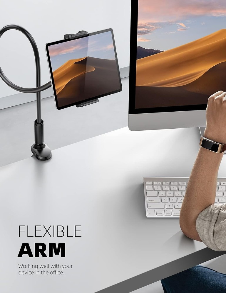 Ergonomic Tablet Holder for Bed - Wide Device Compatibility