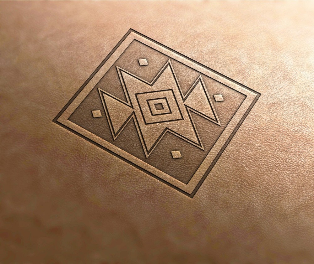 Leather Stamp: Aztec pattern 8 - Delrin Material