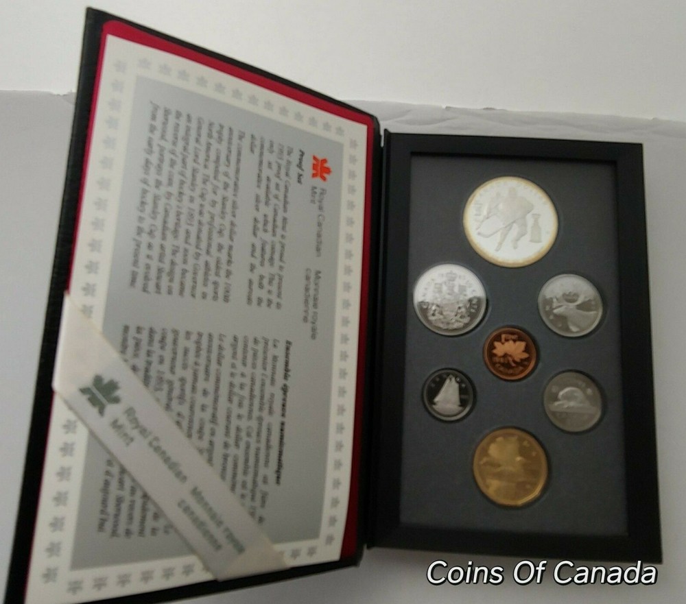 1993 Canada 7 Coin Prestige Silver Dollar PROOF Set - DEEP CAMEO #coinsofcanada
