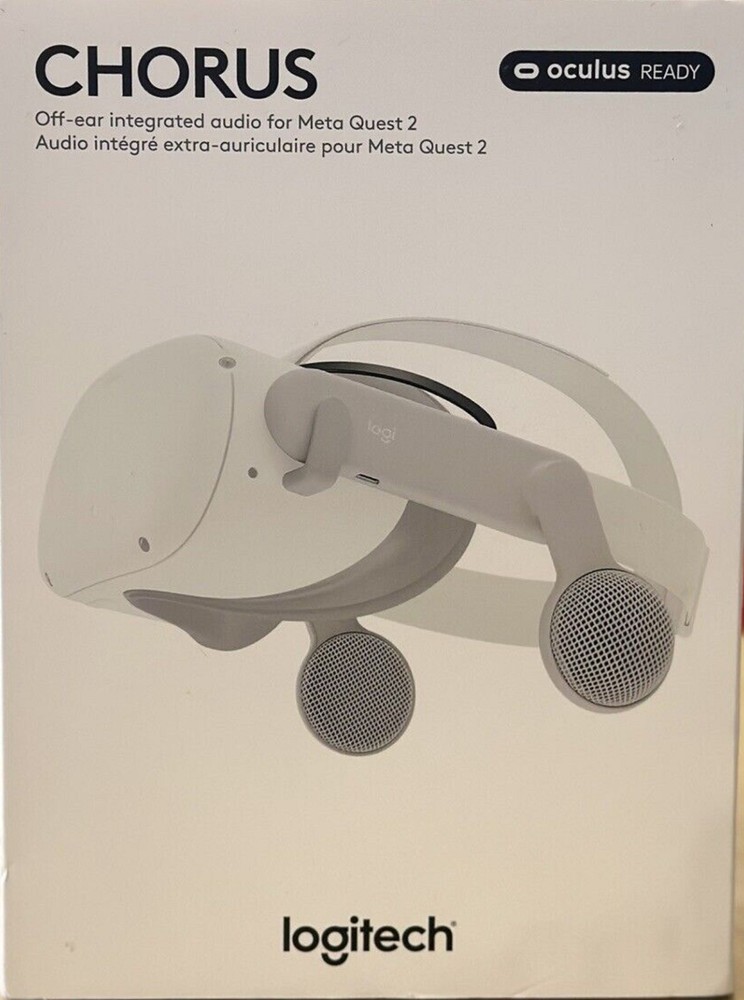 Logitech Chorus VR Off-Ear Integrated Audio for Meta Quest 2 White