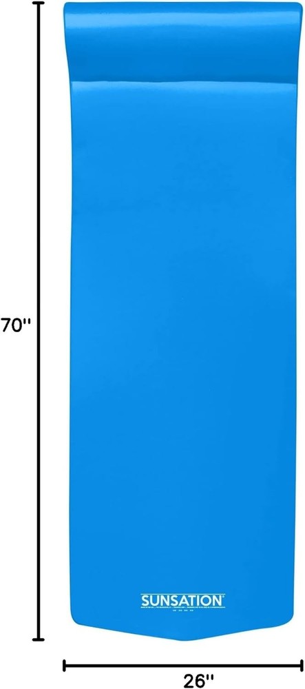 Sunsation Thick Foam Pool Float Lounger w/Headrest