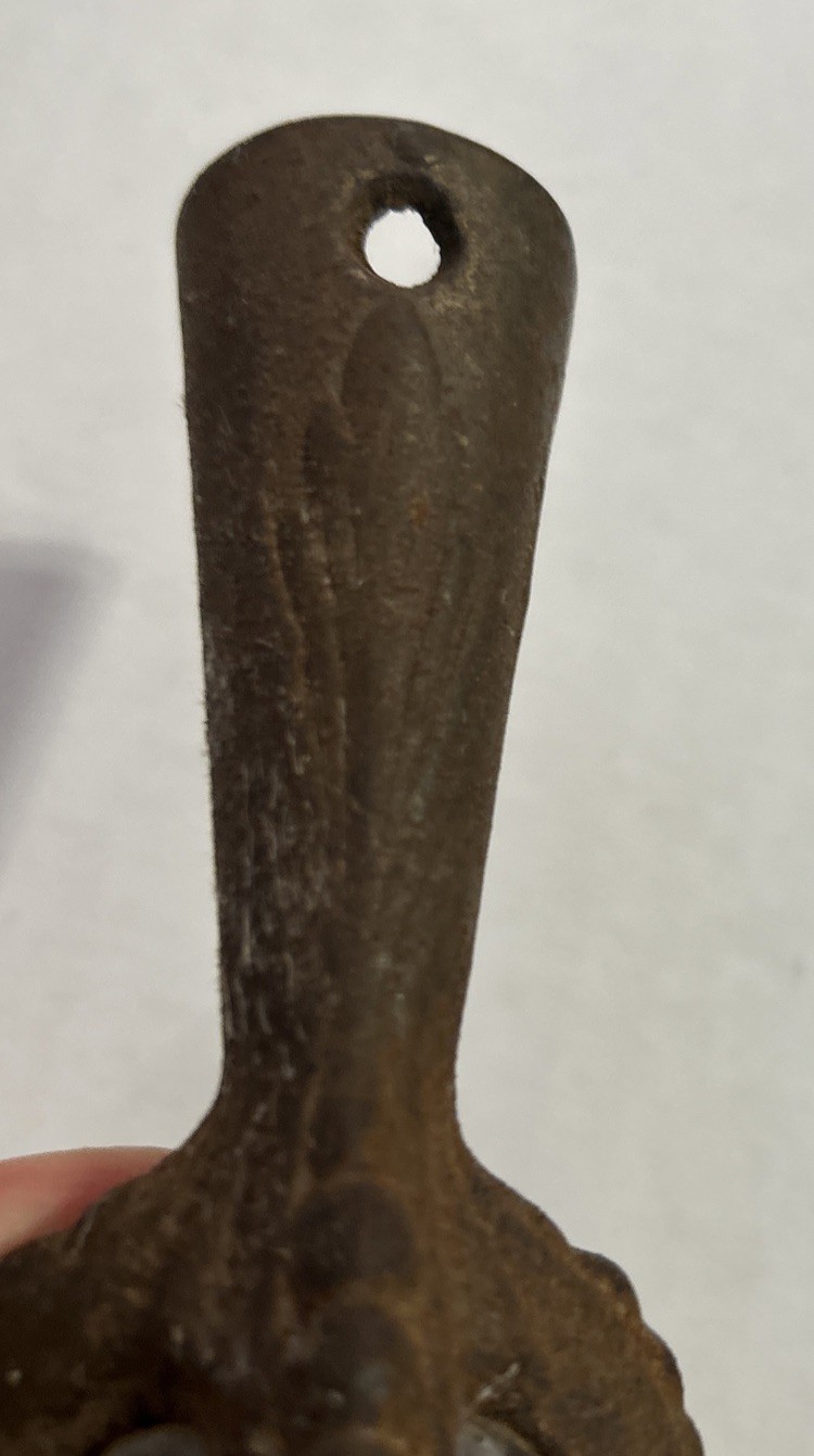 Set of 4 Vintage Art Deco Cast Iron Glass Claws and Ball Furniture Feet Casters