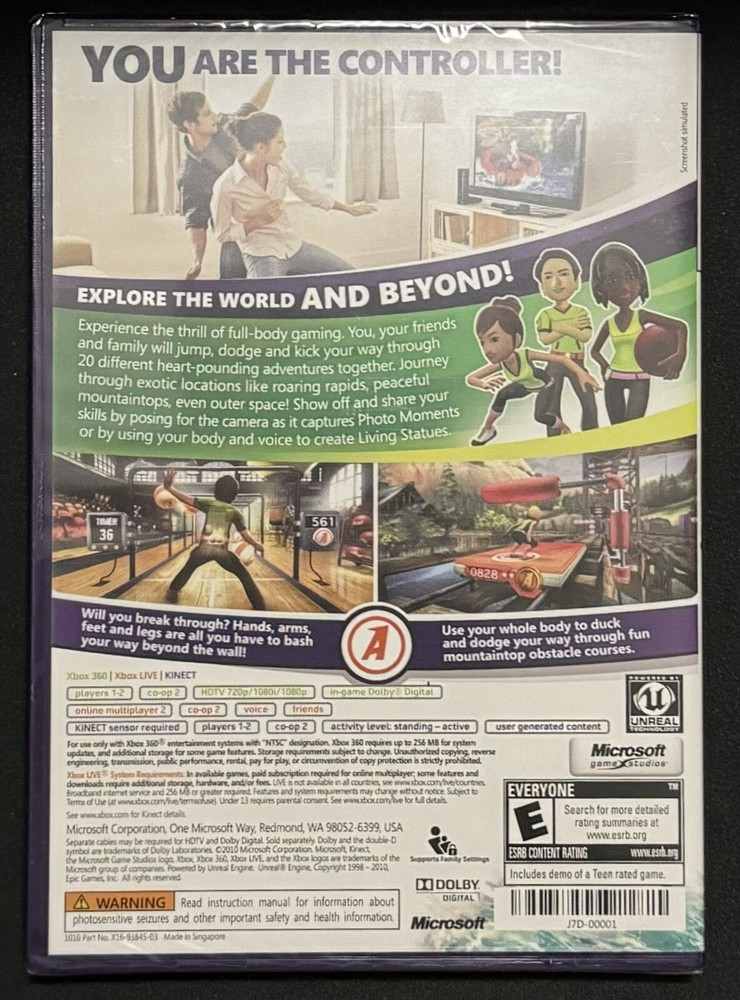 Microsoft Xbox 360 Kinect Sensor CIB Complete. Sealed Game. Authentic & Tested