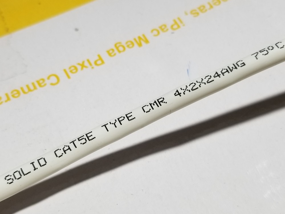 Bolide Technology Group 24/4P Cat5E Riser U/UTP Network Cable White /100ft