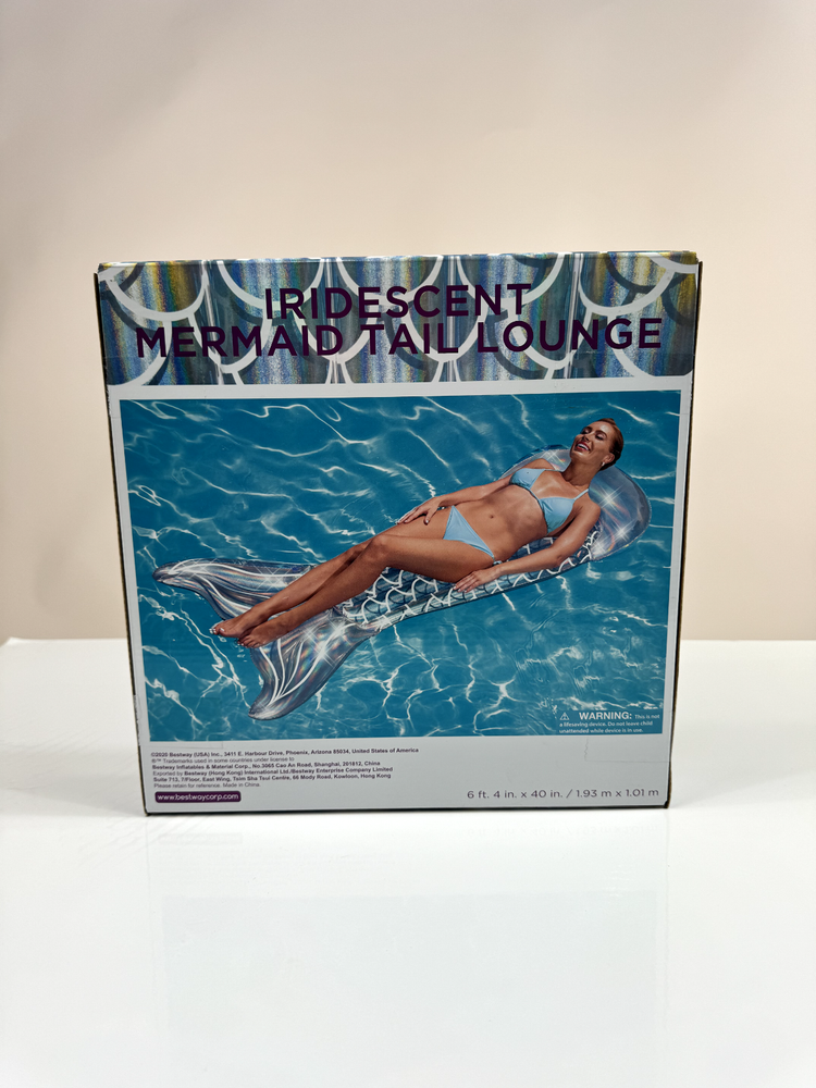 Iridescent Mermaid Tail Pool Lounge Float
