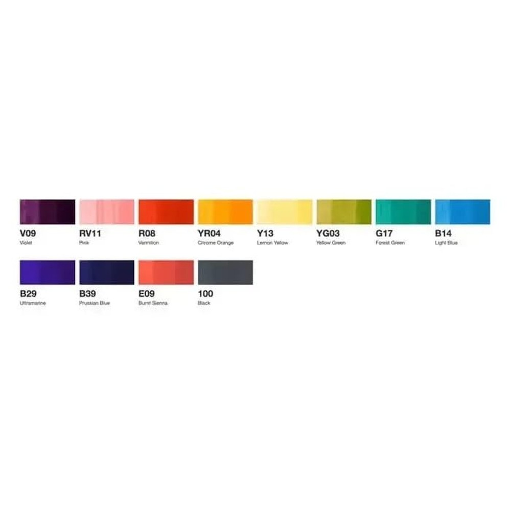 Copic Classic 12 Color Set