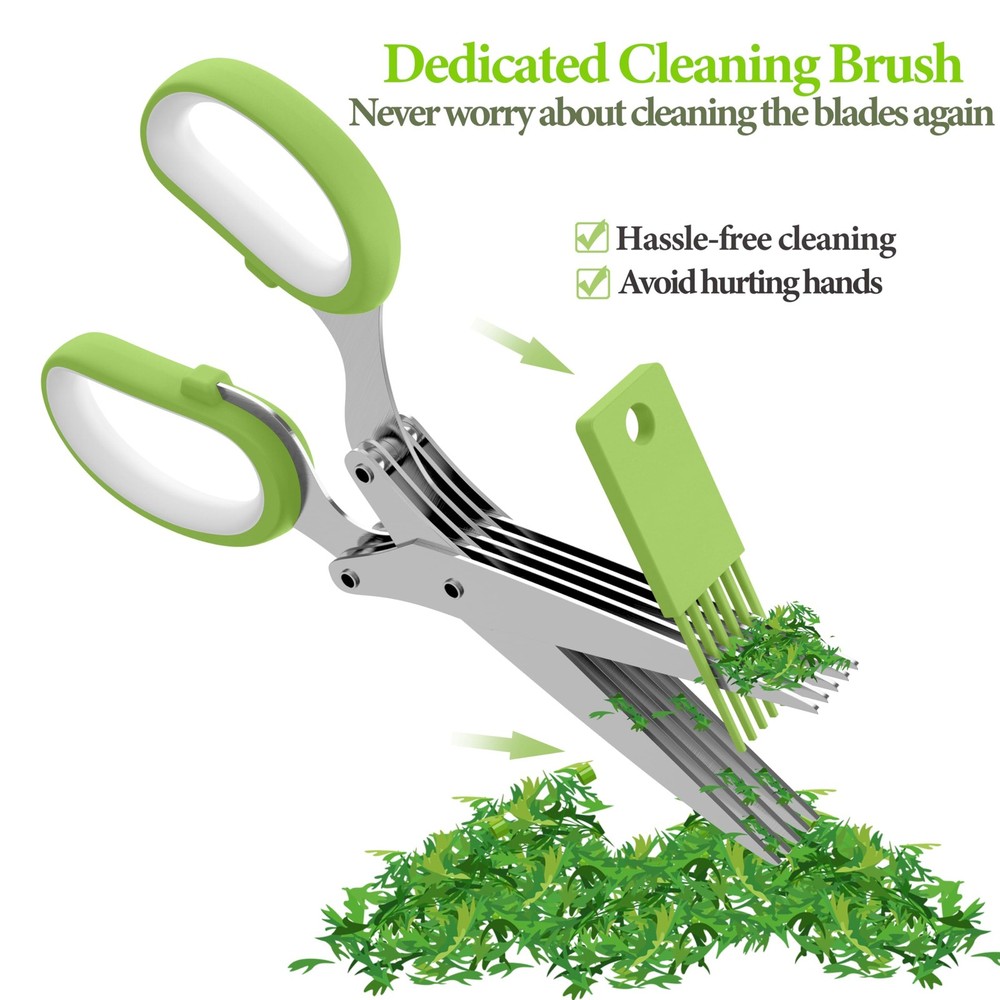 2026 Upgraded Herb Scissors, Effortless Herb Shears Cutter Tool with Sharp St...