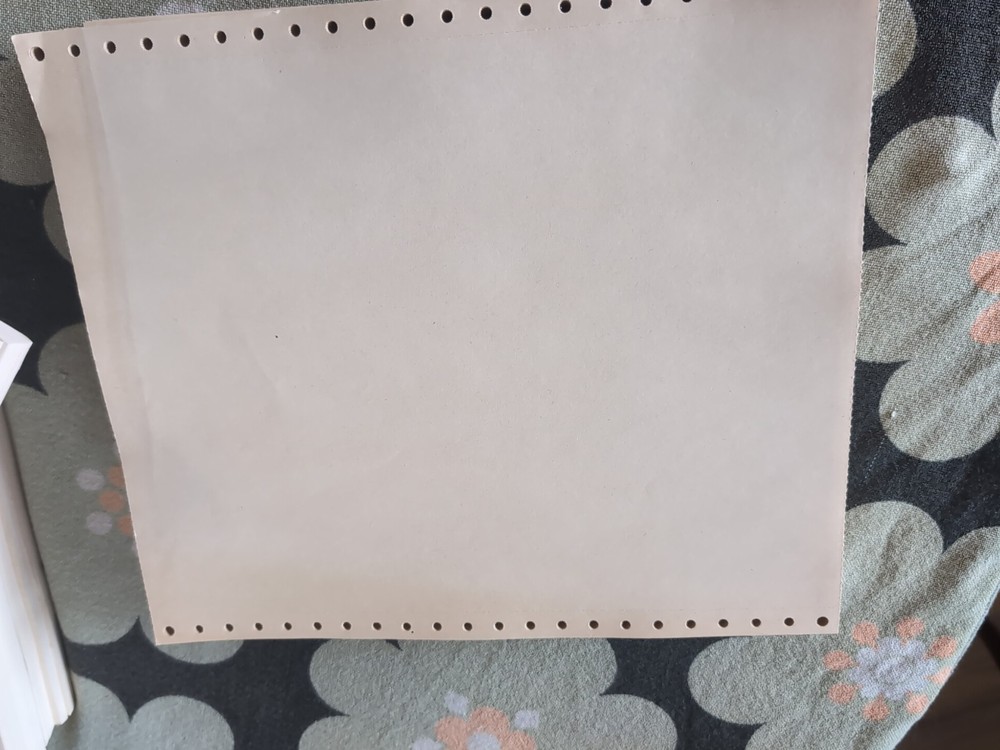 Continuous Dot Matrix Tractor Feed Printer Computer Paper 9.5"×11" & RARE