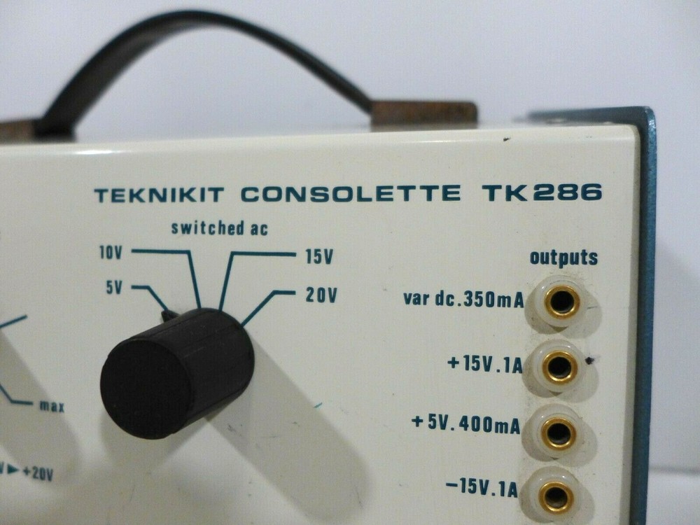 Feedback Teknikit Consolette TK286 Variable DC Transfer Machine Powers On