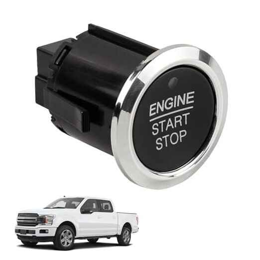 Ignition Starter Switch Start Stop Push Button Assembly Compatible with 2015
