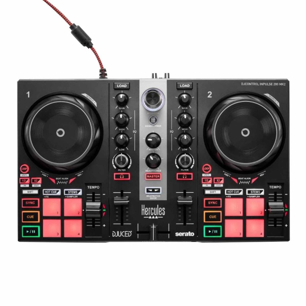 Hercules DJCONTROL INPULSE 200 MK2 2-Channel DJUCED Serato Lite DJ Controller