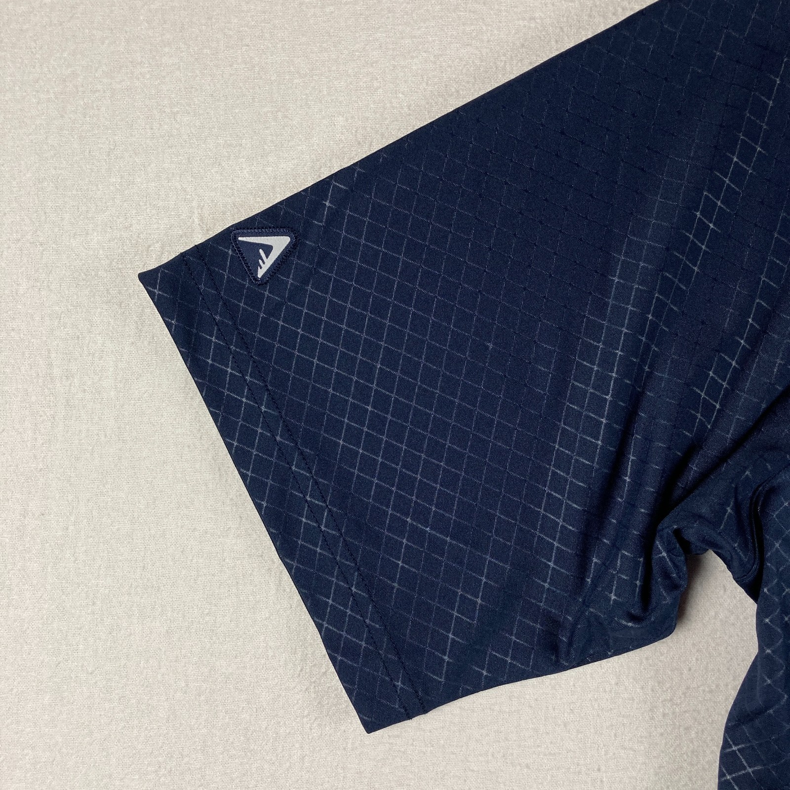 NEW Antigua Inspire MLB Golf Polo Mens Large Blue Navy Logo Diamond Stretch