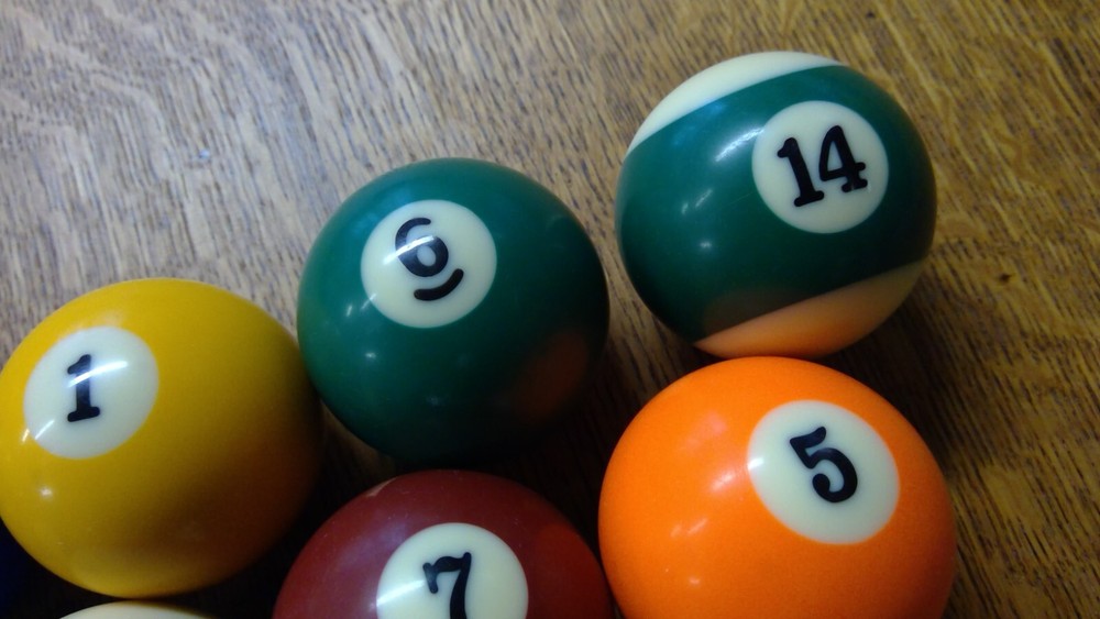 Complete Set Standard 2 1/4" Pool/Billiard Balls