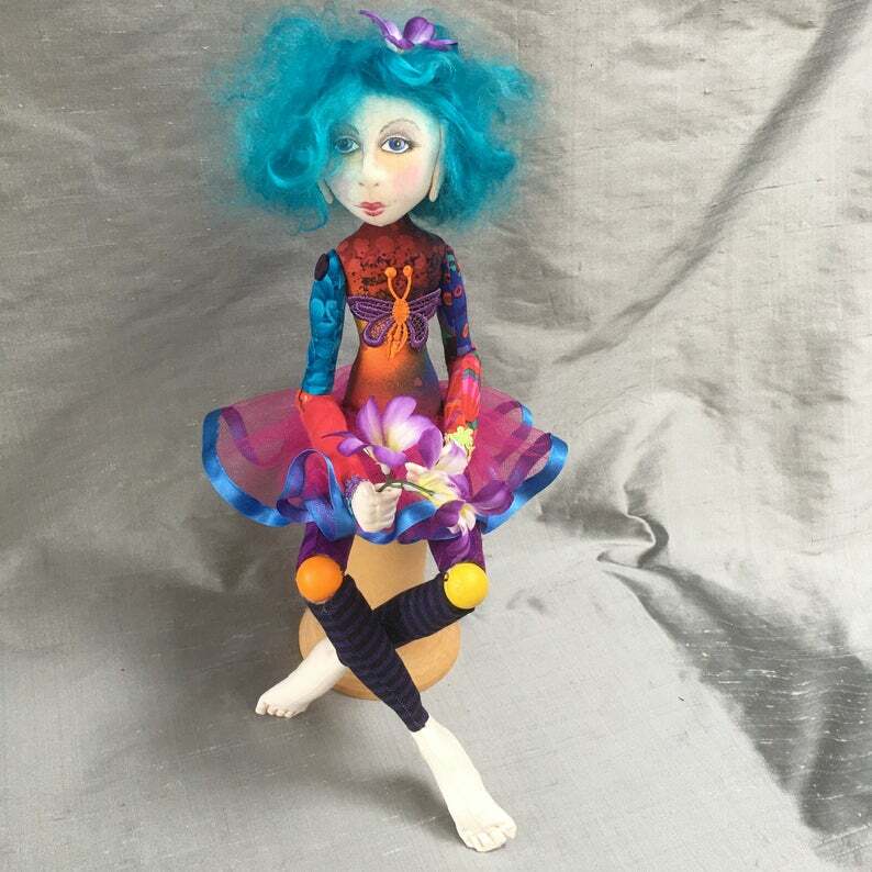 Cloth Art Doll Pattern "Avalon Elfin" By Jan Horrox