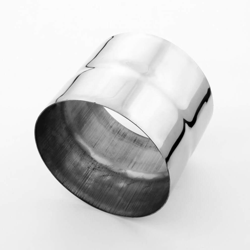 6" ID to 6" ID Wood Stove Flue Pipe Adapter 304 Stainless Steel Polished 5" Long