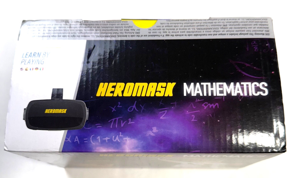 Heromask Mathematics VR Headset Virtual Math Games Age 5+