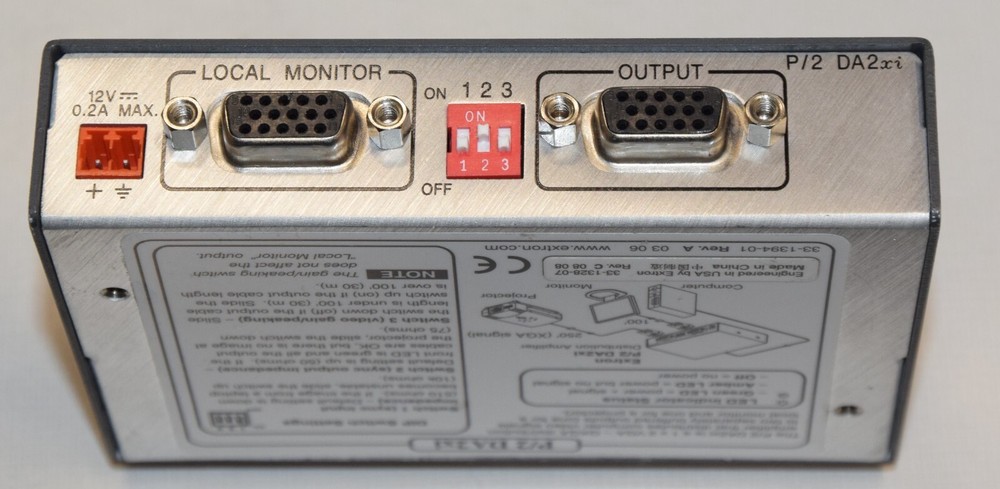Extron P/2 DA2xi Dual VGA Output Distribution Amplifier (Main unit only)