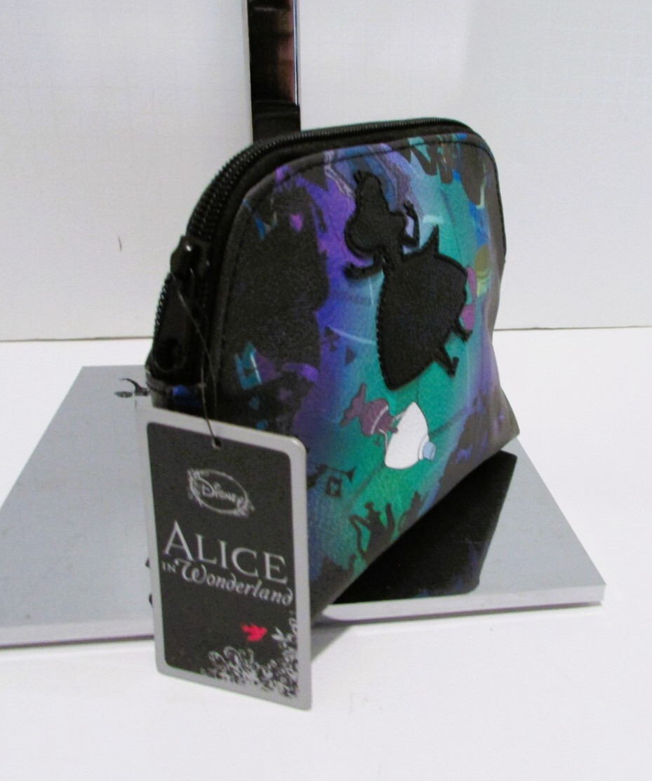 Disney Loungefly Alice in Wonderland Falling Cosmetic Make-up Bag NWT RARE