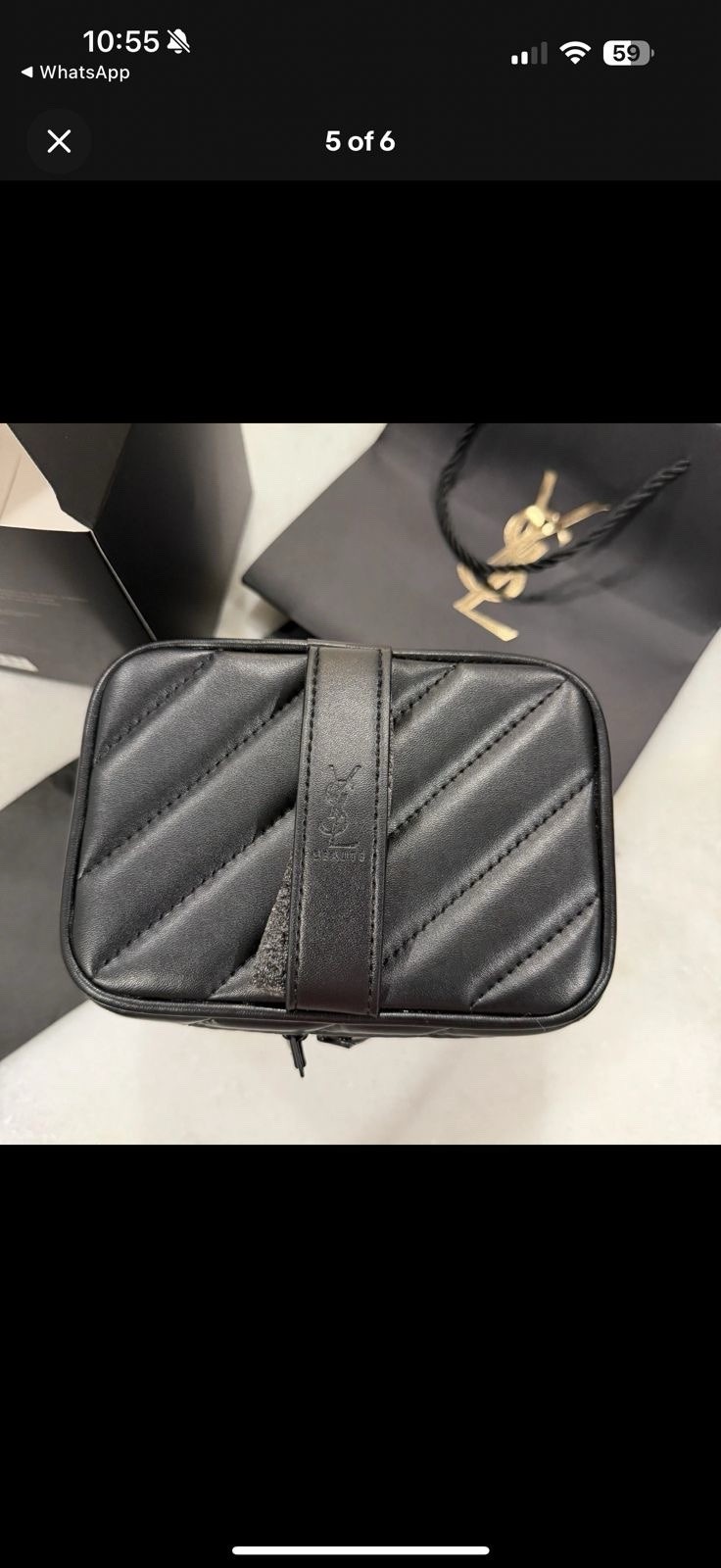 GWP VIP 𝖸𝗏𝖾𝗌𝖲𝖺𝗂𝗇𝗍𝖫𝖺 Converted YSLBeauty Vanity Case Black Purse Bag