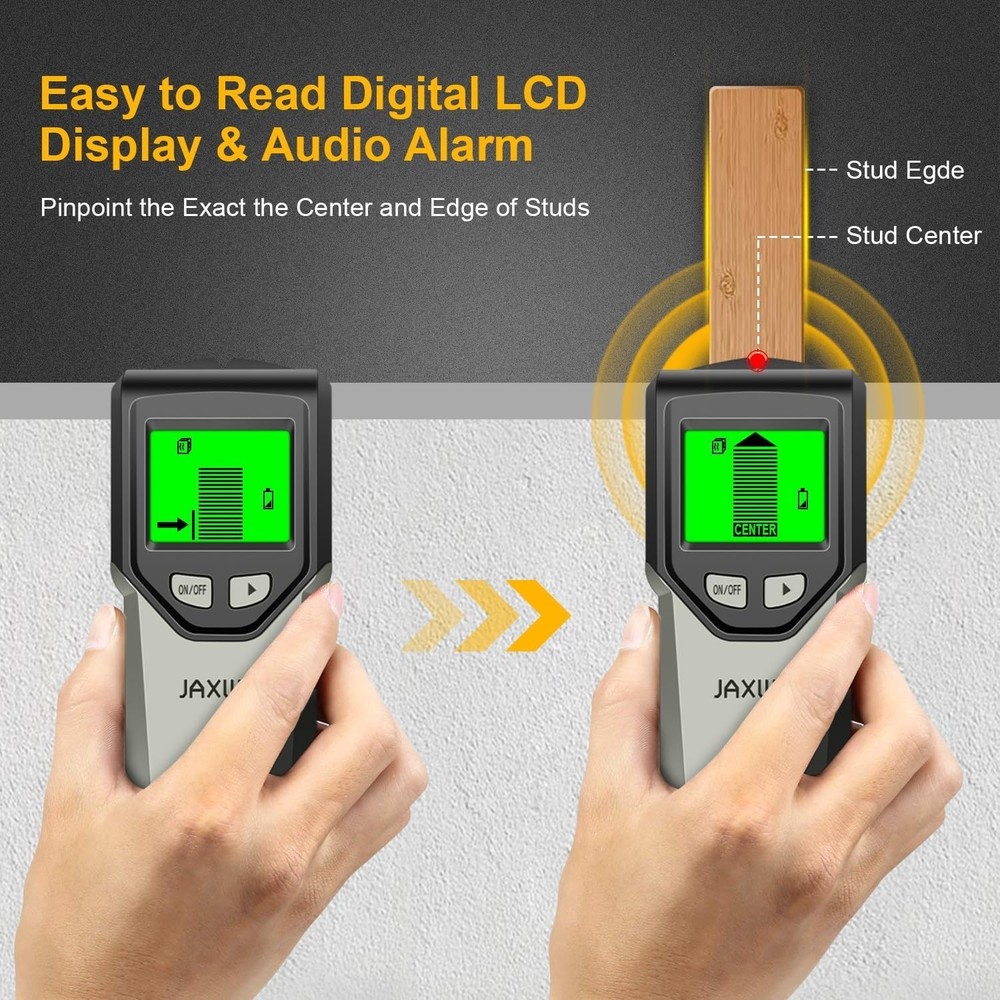 Versatile Stud Detector with Smart Chip & Audio Alerts for Safe Installations