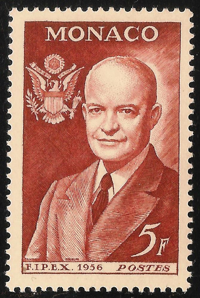 Monaco #357 (A94) VF MINT - 1956 5fr Dwight D. Eisenhower