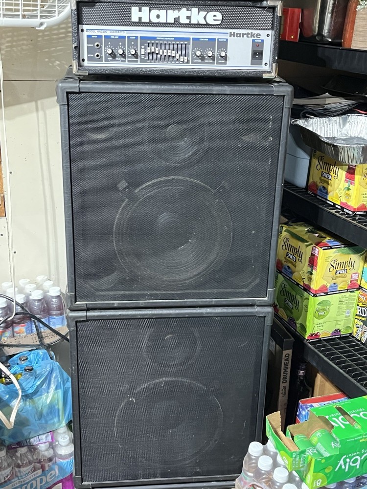 Hartke HA3500 W/2 Custom Built Cabinets