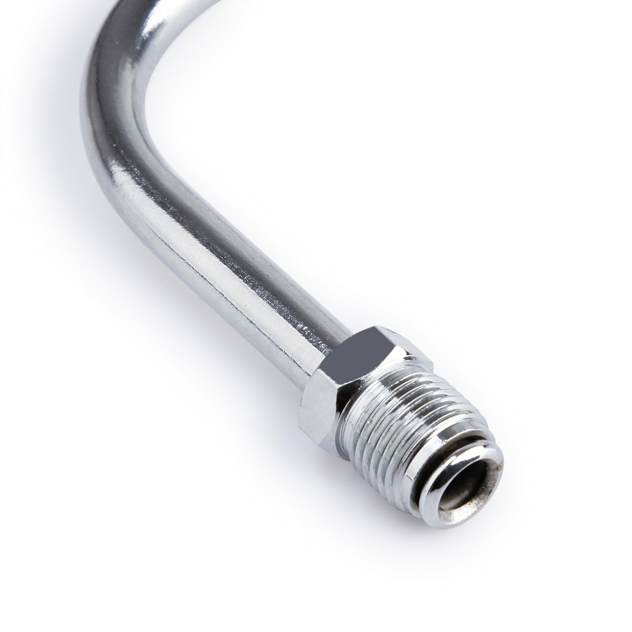 Chrome Dual Feed Fuel Line For Holley Carburetor 4150 Double Pumper Fit 3/8"Hose