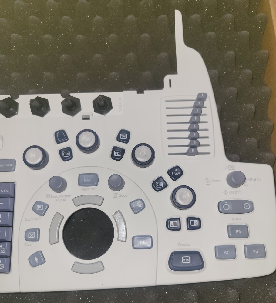 GE LOGIQ E9 Lower Operator Control Panel Assembly REF# 5208000-3 Cable included.