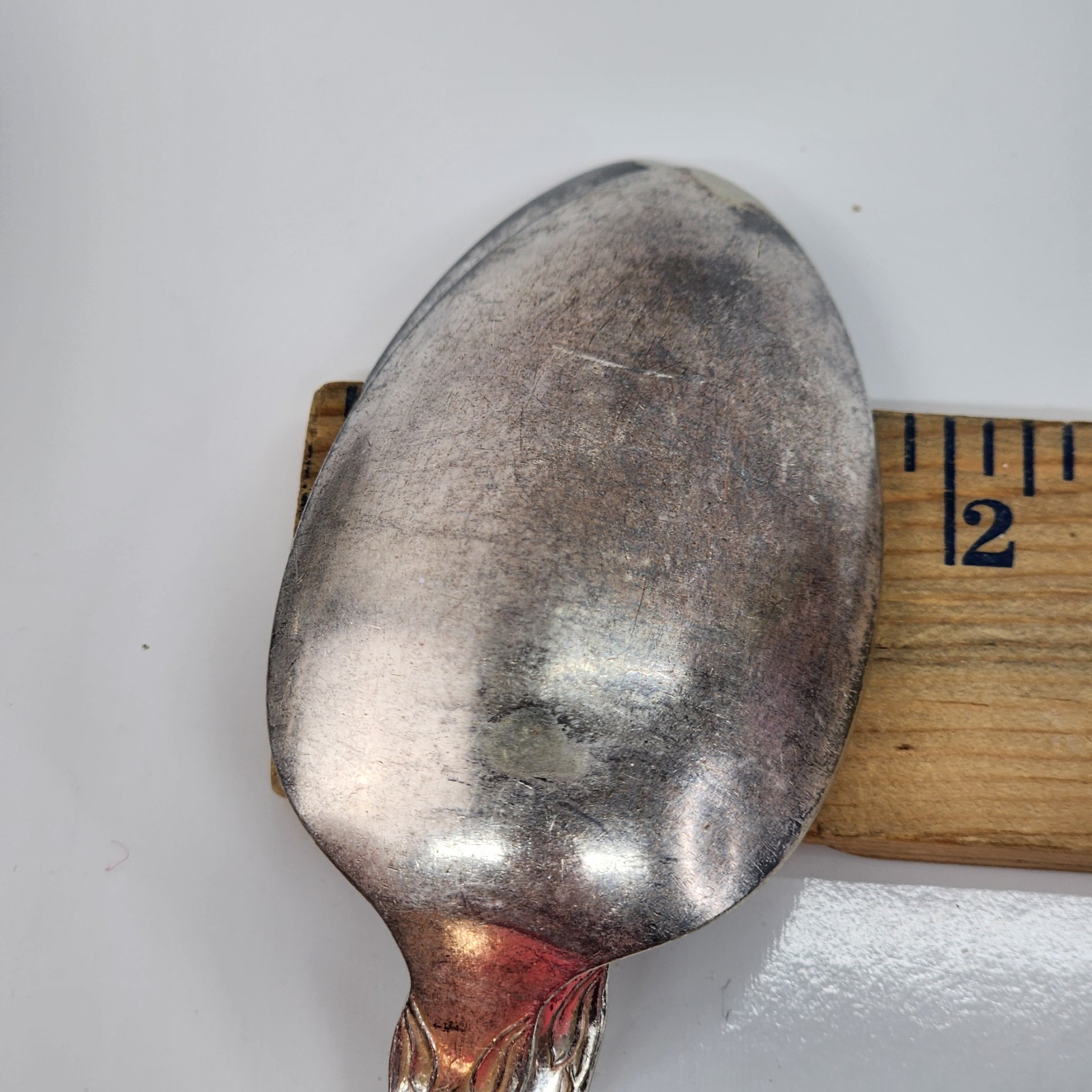 5 Vtg Silverplate Serving Spoons Wm Rogers Arbutus & Old Company Signature Rose