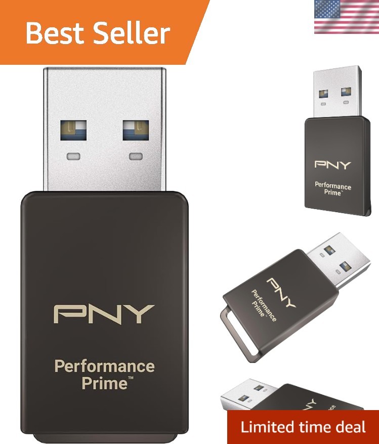 Performance Prime USB 3.2 Type-A MicroSD Card Reader - 200MB/s & 150MB/s Speeds