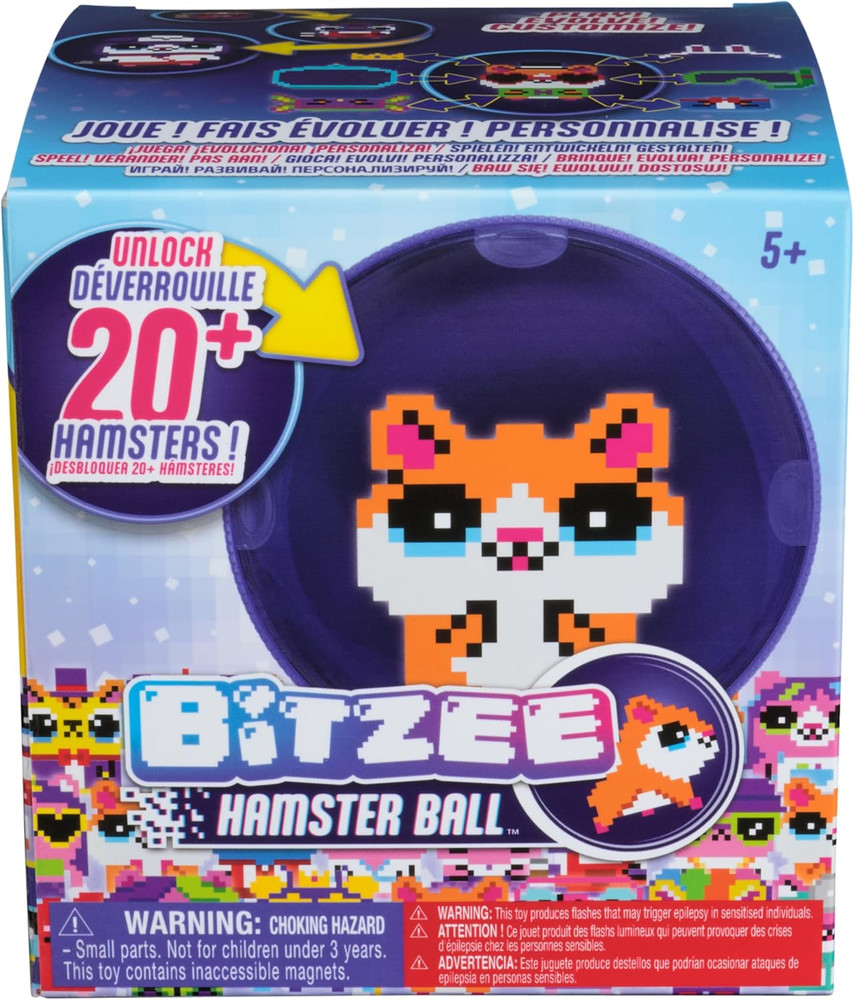 BITZEE Interactive Hamster Ball Toy with 20 Hamsters, Touch-Sensitive Fun