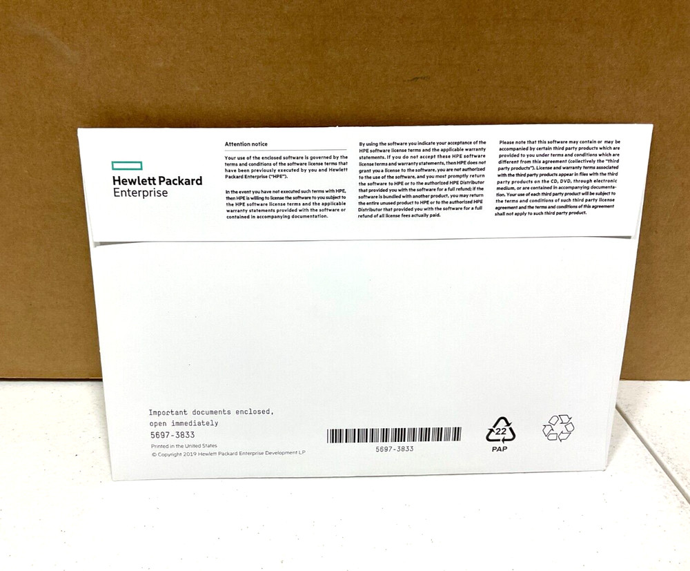HPE StoreOnce Cloud Bank Read/Write BC012A ✅❤️✅❤️ NEW! SEALED INSIDE!