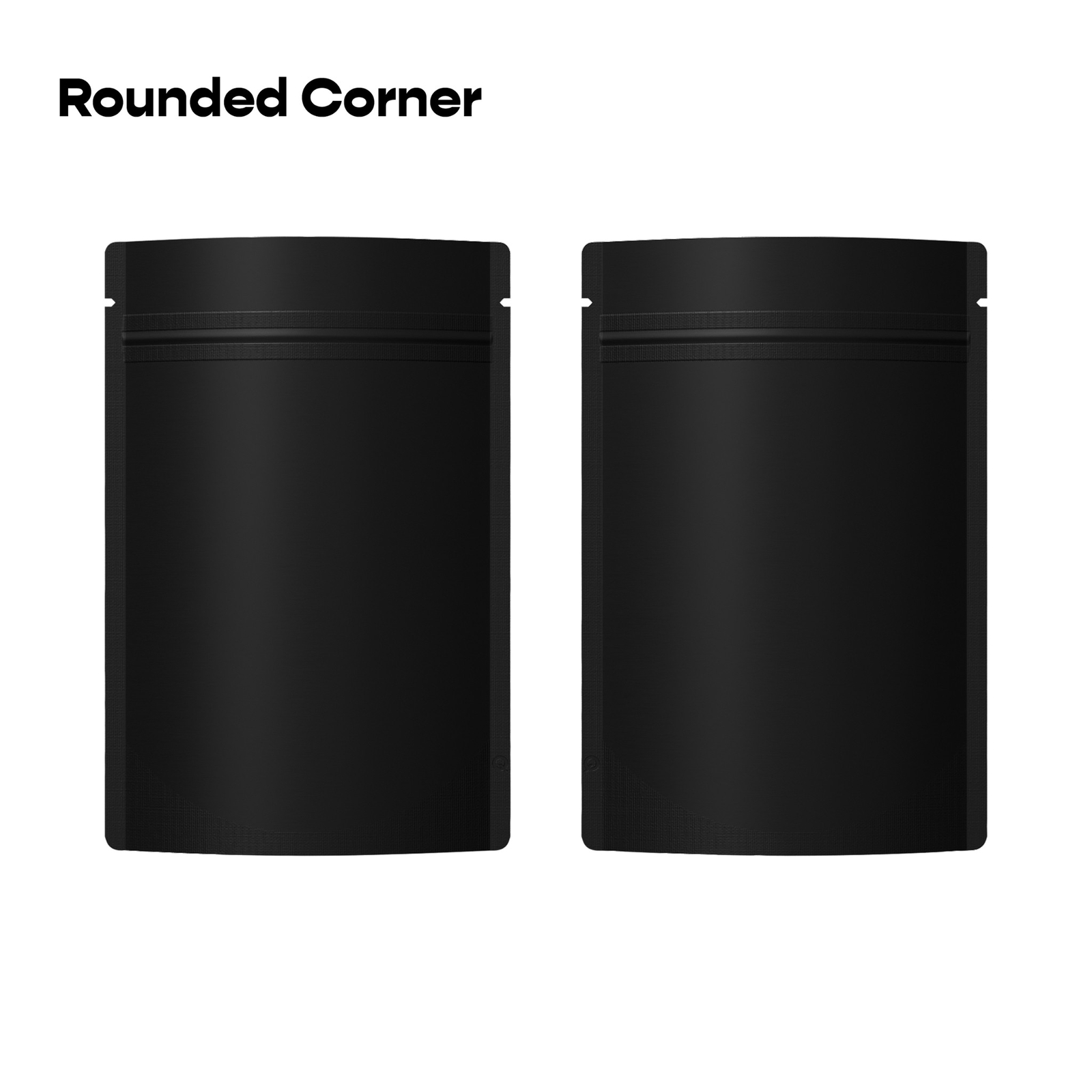 100 Matte Black Food Safe Mylar Foil Favor Treat Bags, Resealable Snack Pouches