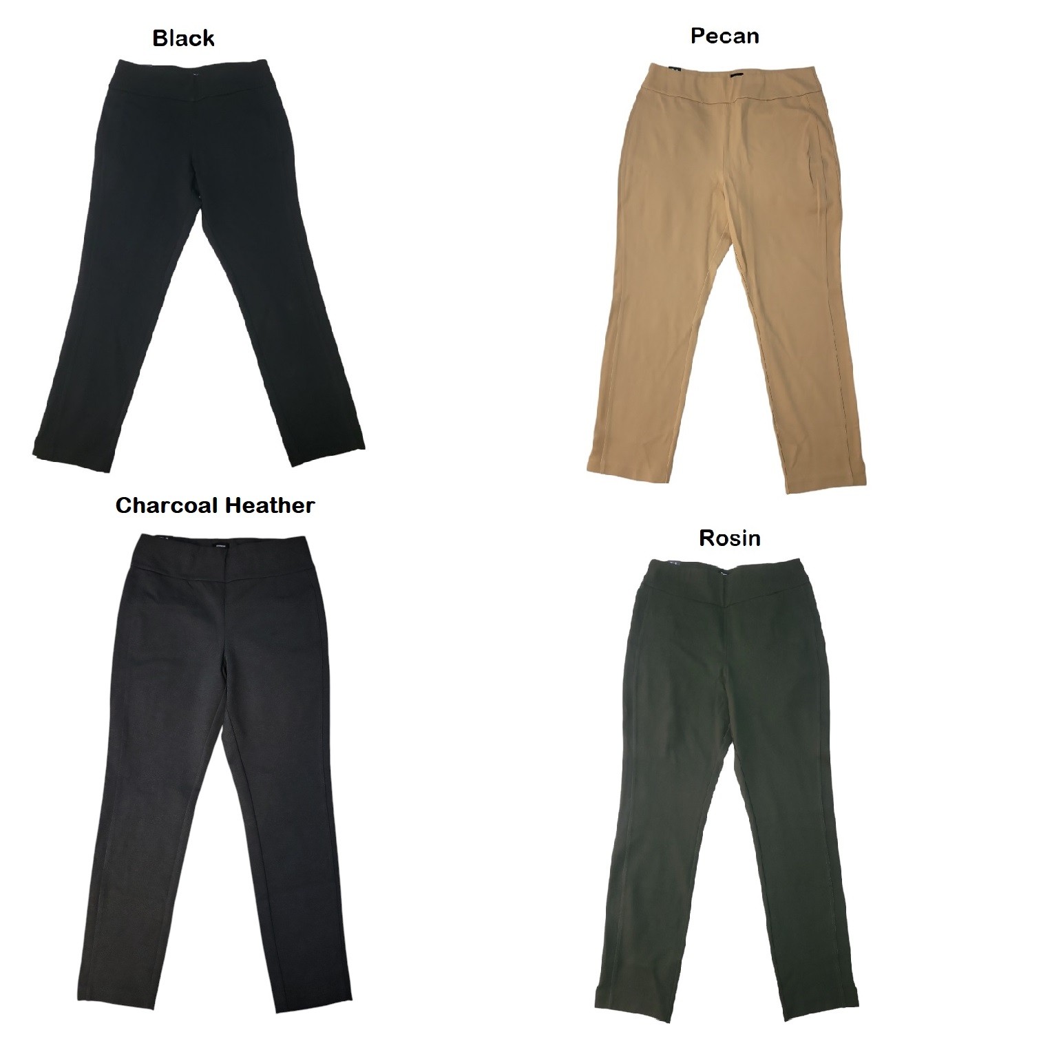 Express Women's Pull-On High Rise Ankle Length Inseam 27" Ponte Pant