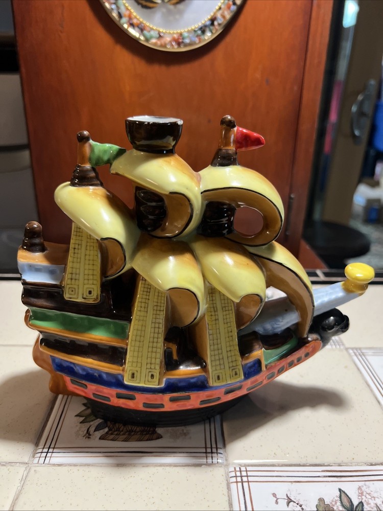 Vintage Lamp For Base Ship Ceramic