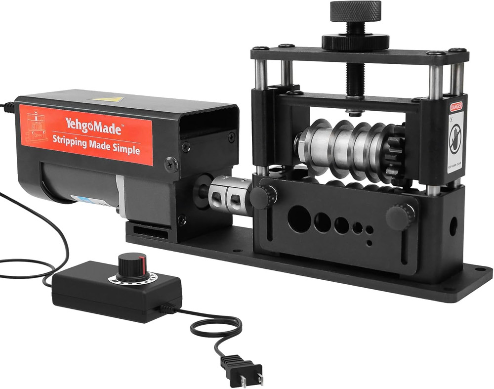 Automatic Wire Stripper Machine with Upgraded Motor, Electric Cable Stripping To